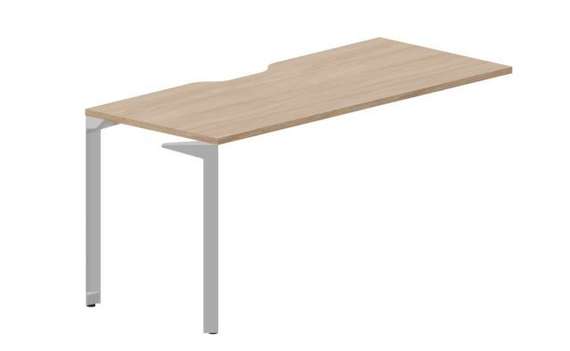 Стол 158х68х75см (эргономичный вырез) - приставной элемент