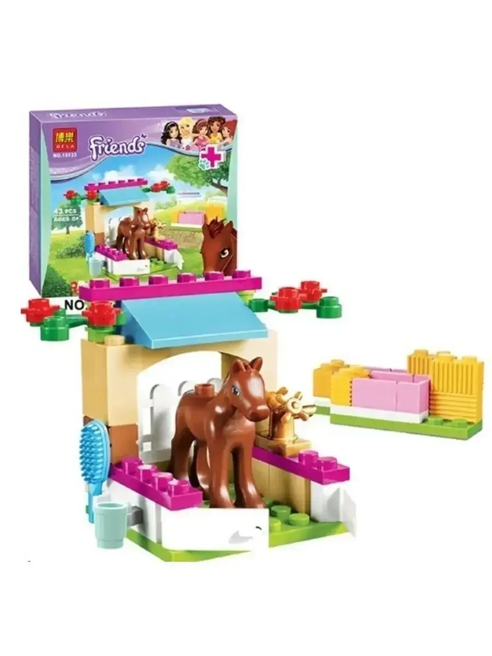 Конструктор Френдс жеребенок 43 детали 10533