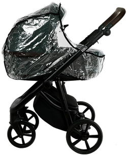 Детская коляска Roan Esso 2025 3 в 1 с автокреслом Tutis Elo Black ESS113/1 Dark Green/Black