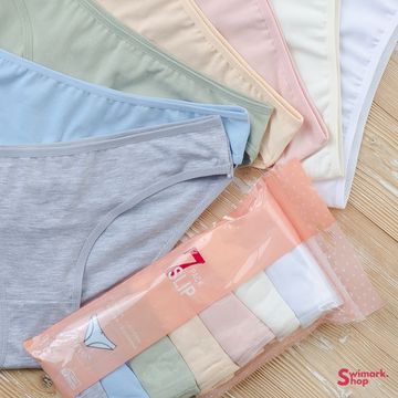 Набор женских трусиков BIKINI Classic, NO NAME 70100, 7 шт/уп (неделька)