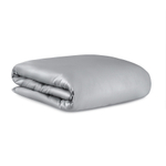 Комплект постельного белья из премиального сатина светло-серого цвета из коллекции essential, 150х20