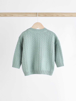 Вязаные свитер и брюки в комплекте для малышей Next Q96-770, Бирюзовый