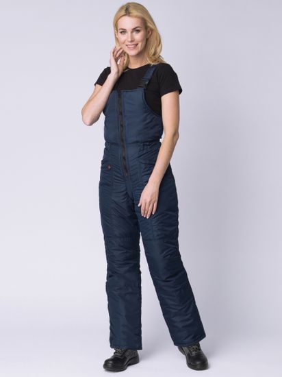 Полукомбинезон зимний женский "Сакрин" (т.синий)