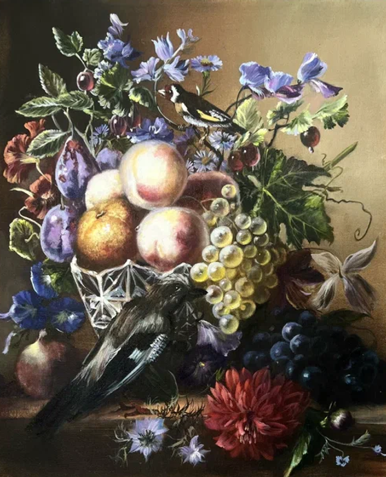 Голландский натюрморт с птицами