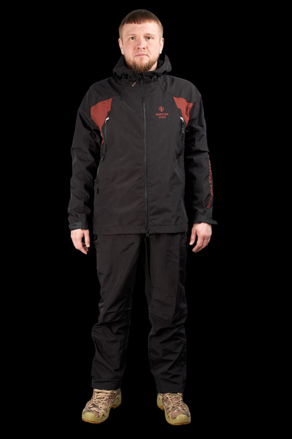 Костюм демисезонный мужской STORM Black\Mahagon