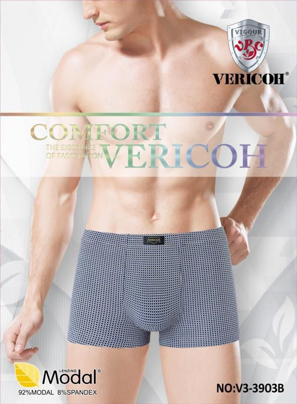 Боксеры муж. хлопок 3XL- 5X 9022 норма