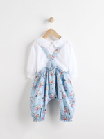 Боди с длинным рукавом и комбинезон в комлекте для малышей Next B59-145, Белый, Голубой