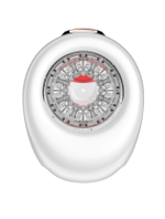 Белый мастурбатор с язычком и возвратно-поступательными движениями (Цвет: белый)