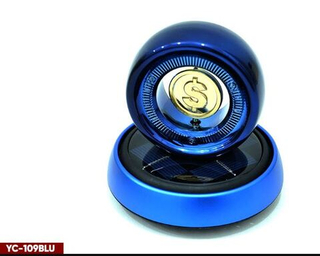 Ароматизатор-игрушка -на торпеду- ДОЛЛАР - солн батар- YC-109BLU синий
