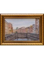Картина маслом Подьяческий мост Скворцов