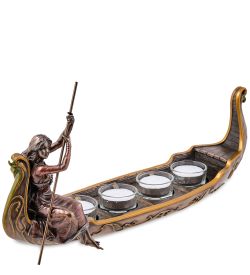 Veronese WS-1298 Подсвечник «Леди в гондоле»