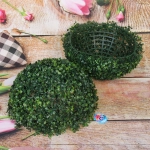 Искусственное растение шар «Самшит» темно-зеленый D-38см Ultramarine