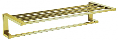 5020-S Полотенцедержатель с полкой  (Мат. Золото) ViEiR  (10/1шт)