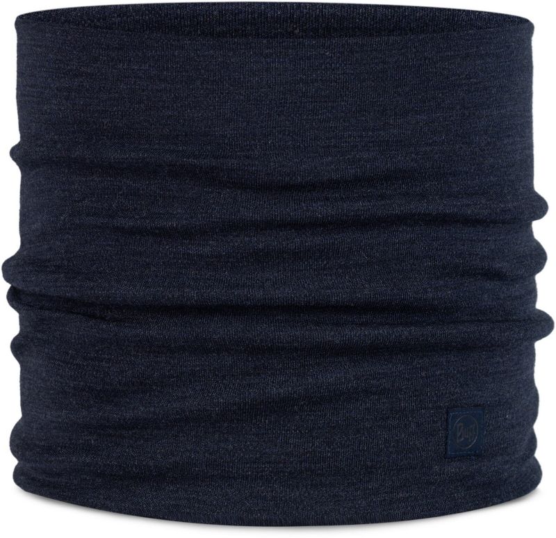 Теплый шерстяной шарф-труба Buff Merino Heavyweight Solid Indigo Фото 1