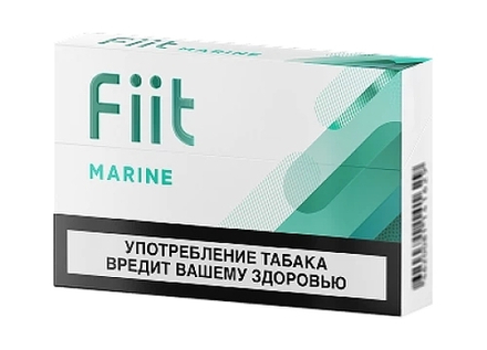 Стики Fiit Marine - мягкий табак с освежающей прохладой и нотками мяты - Казахстан (блок - 10 пачек)