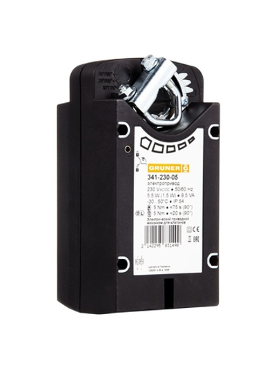 Электропривод GRUNER 361-024-20/RUS, с возвратной пружиной