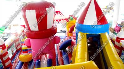 Коммерческий надувной батут "Большой цирк" 20.5*9.6*8 м