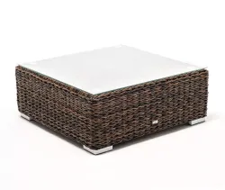 "Лунго" журнальный столик плетеный (гиацинт), цвет коричневый