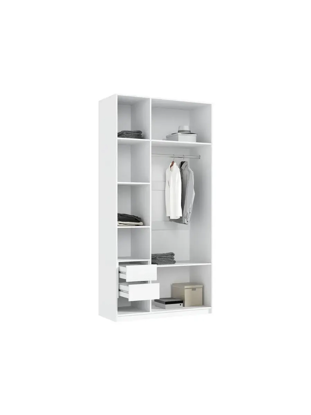 Шкаф для одежды 3 створки Браш Вайт 120х51х240