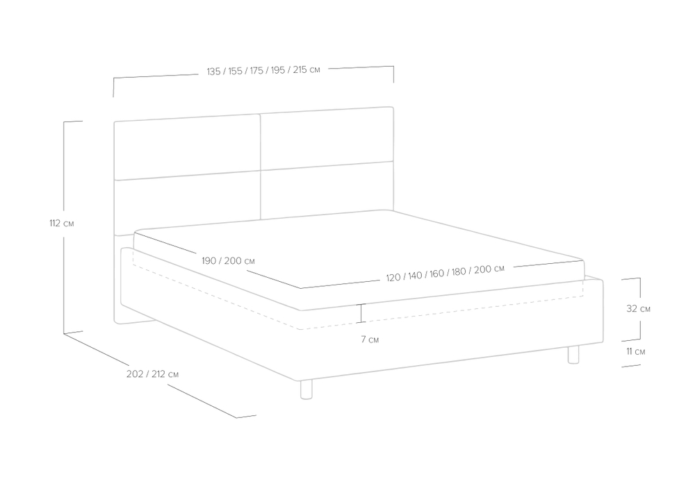 Кровать Omega (180x200)