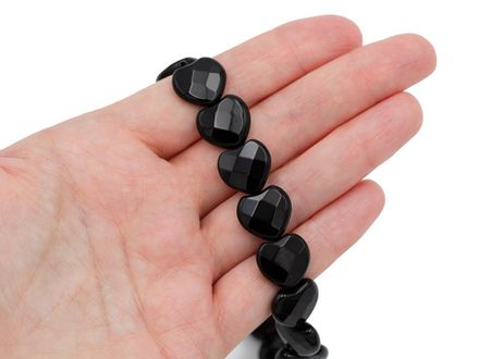 Бусина из агата Сердце 14мм, огранка