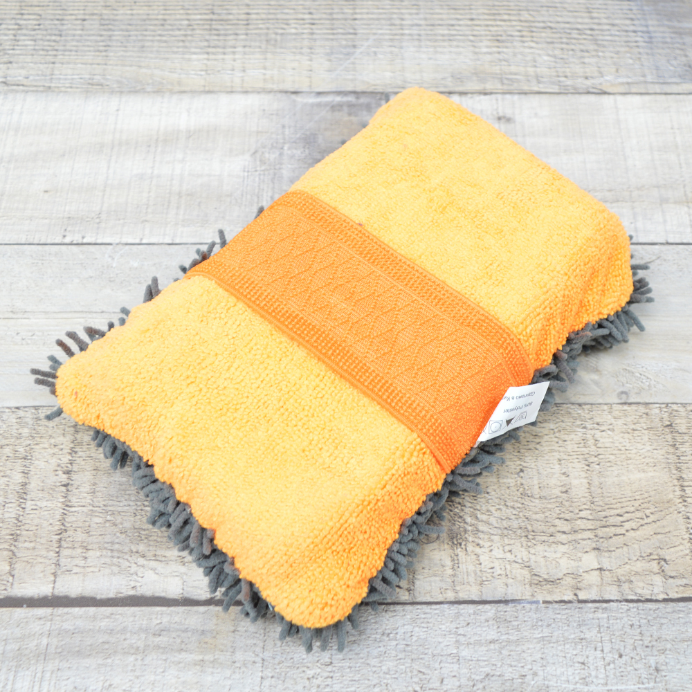 Губка для мытья автомобиля с ворсом 20*14*5см