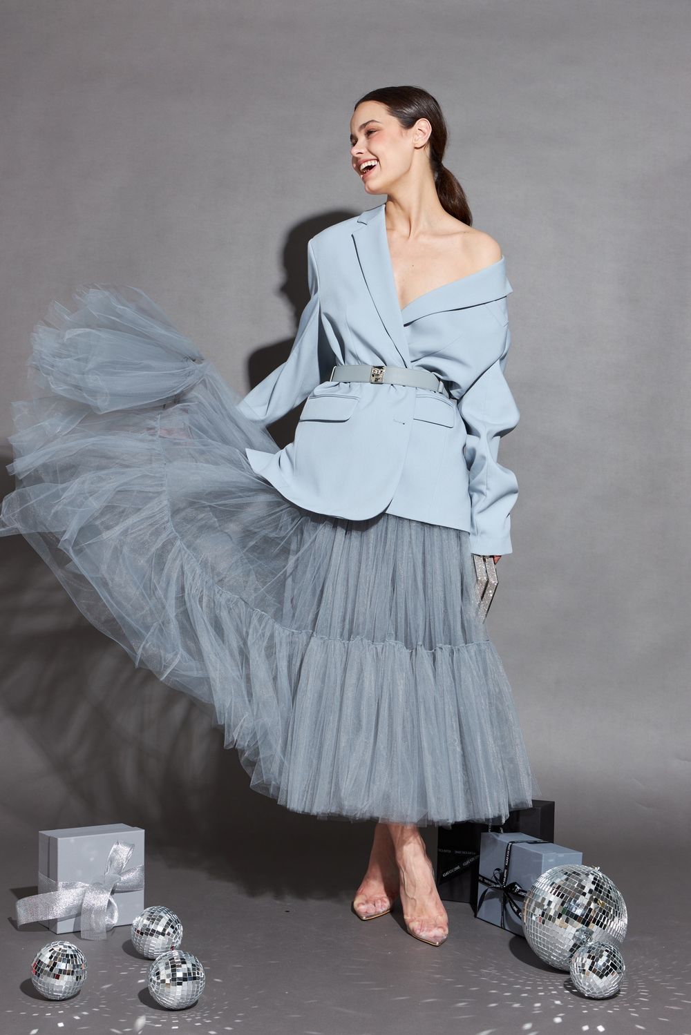 ЮБКА-ПАЧКА СЕРЫЙ