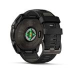 Умные часы Garmin Fenix 8 51mm, Solar, Sapphire, Carbon Gray DLC Titanium with Black/Pebble Gray Silicone Band (010-02907-70)