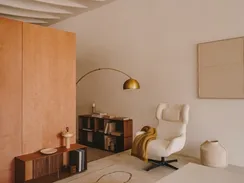 Litto Большой стеллаж из шпона орехового дерева 101 x 38 см