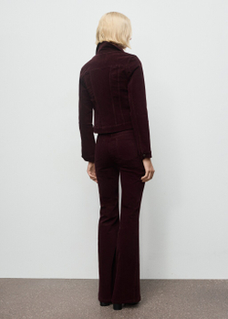 Бархатные джинсы flare