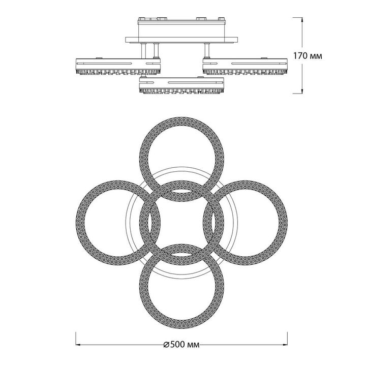 Потолочная светодиодная люстра Escada Albus 10276/5LED APP