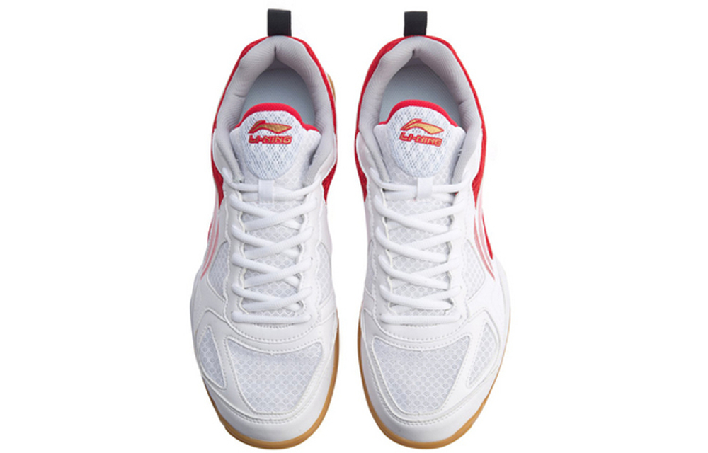 LINING Men"s Table Tennis Training Shoes - White/Red