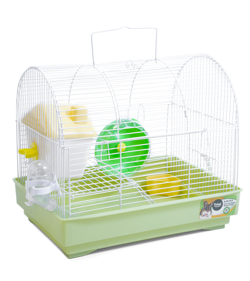 Клетка YDB231 для мелких животных, эмаль, оливковая, 330*230*285мм, Triol