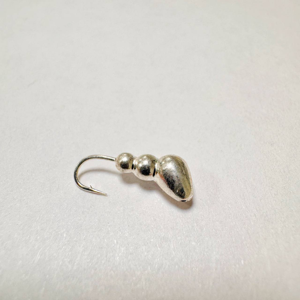 Мормышки вольфрамовые №4 Муравей  цвет серебро 0,78 гр . 1,3мм ( набор 10 штук) цена указана за 1 штук