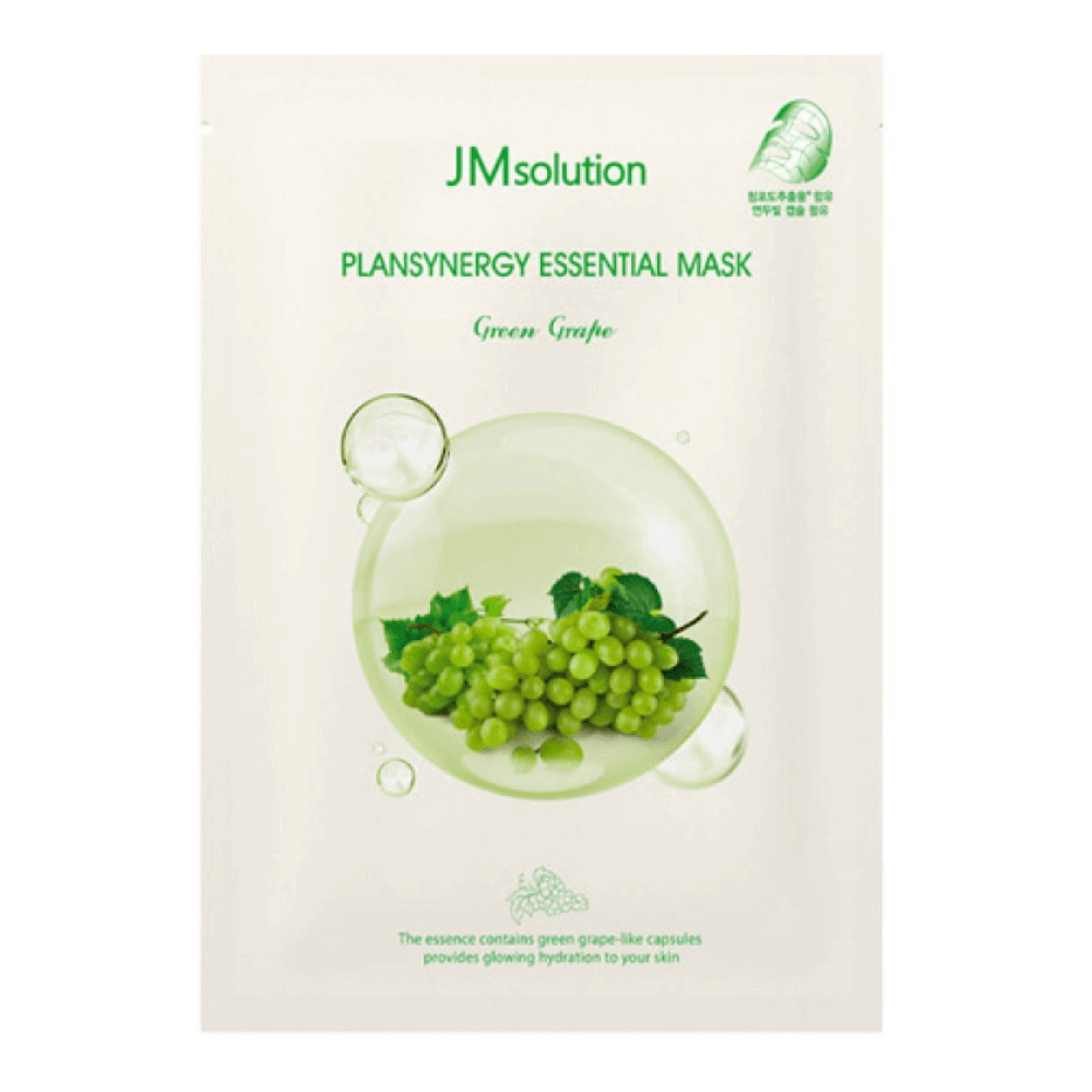 JMsolution Plansynergy Essential Mask Green Grape ревитализирующая маска с зелёным виноградом
