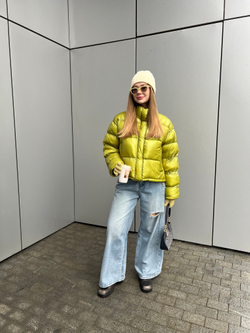 Пуховик Лак зеленое яблоко