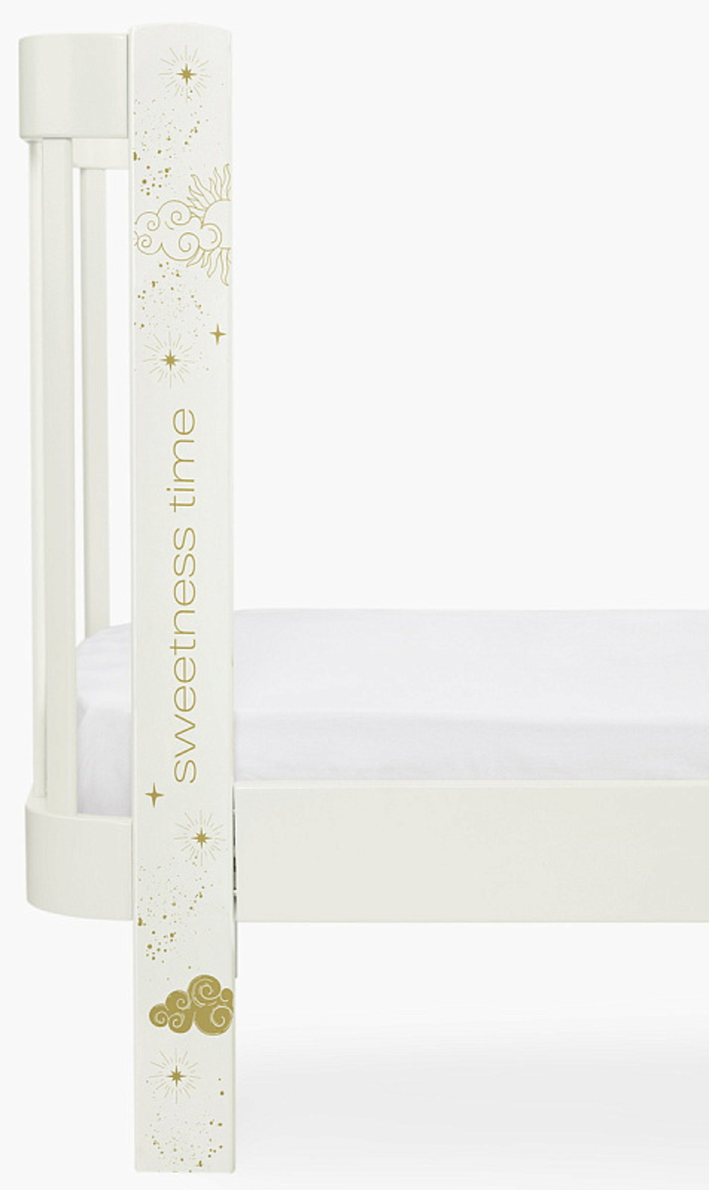 Детская кроватка-трансформер Happy baby Mommy Love в комплекте с расширением 160х70 milky