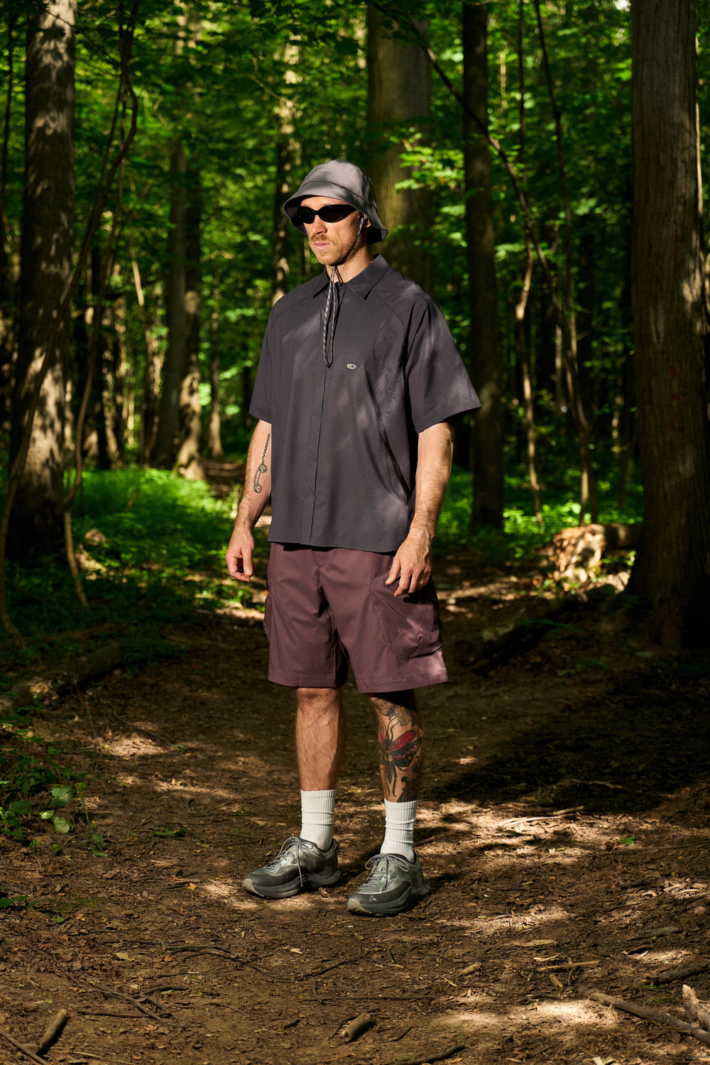 Шорты Nothomme Blue Cargo Shorts Ultra-Light "Dark Red"