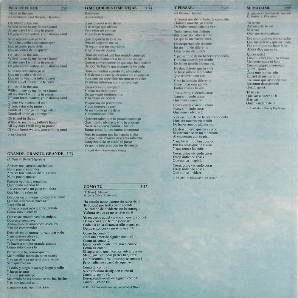 Julio Iglesias / De Nina A Mujer (LP)