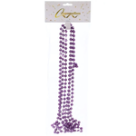 Бусы на ёлку 2,0 м "Шарик средний" d-8мм, Лаванда (Серпантин)