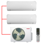 Мульти сплит-система TOSOT на 2 комнаты (25+35 кв.м.) серия LYRA INVERTER
