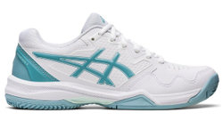 Женские Кроссовки теннисные Asics Gel-Dedicate 7 Clay - white/smoke blue