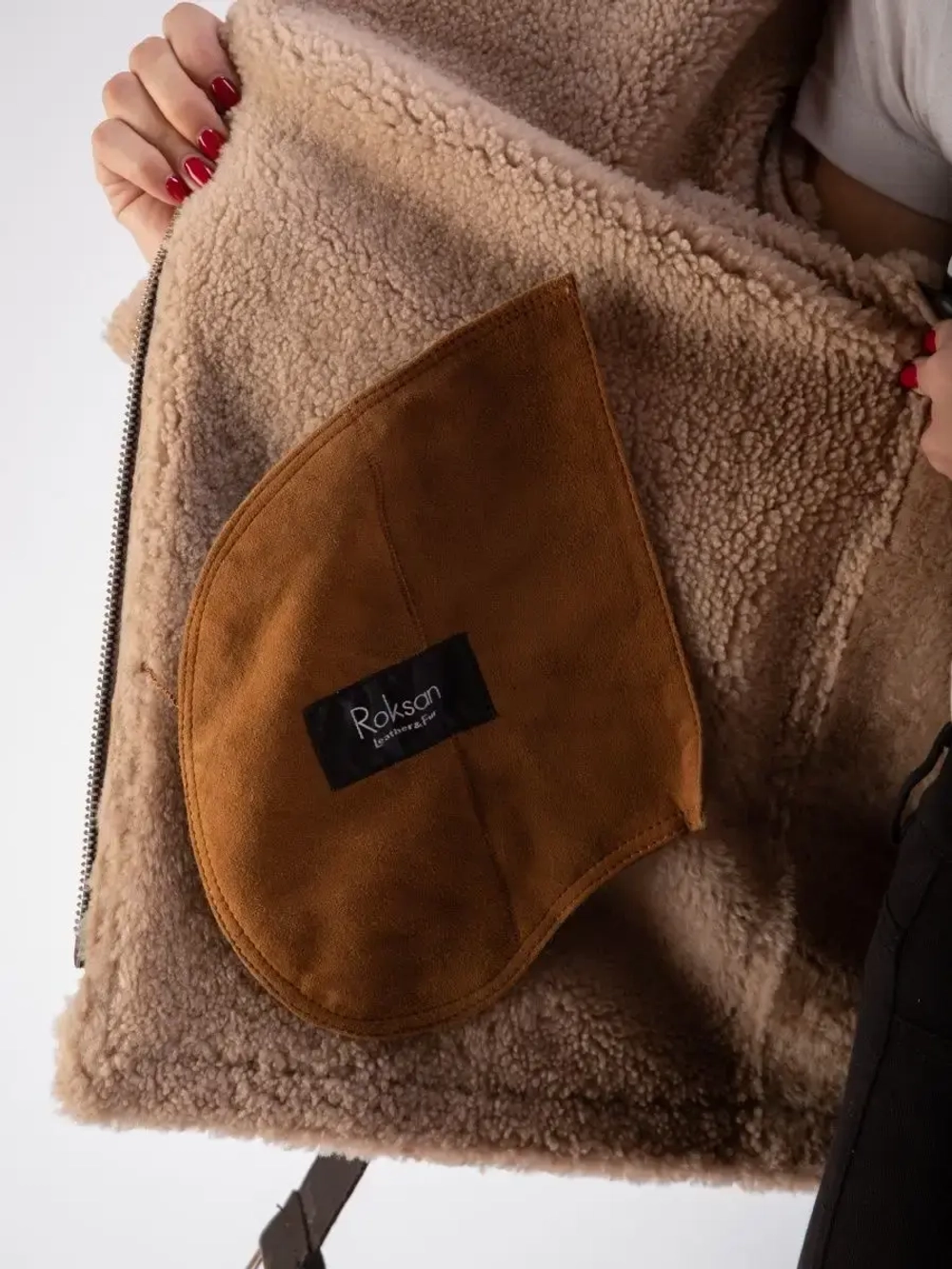 Дубленка женская натуральная авиатор