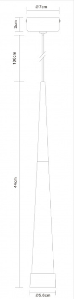 Подвесной светодиодный светильник Arte Lamp SABIK A6010SP-1SG