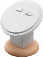 Подставка для серег/круглая/2 язычка/накладка/ножка/основание