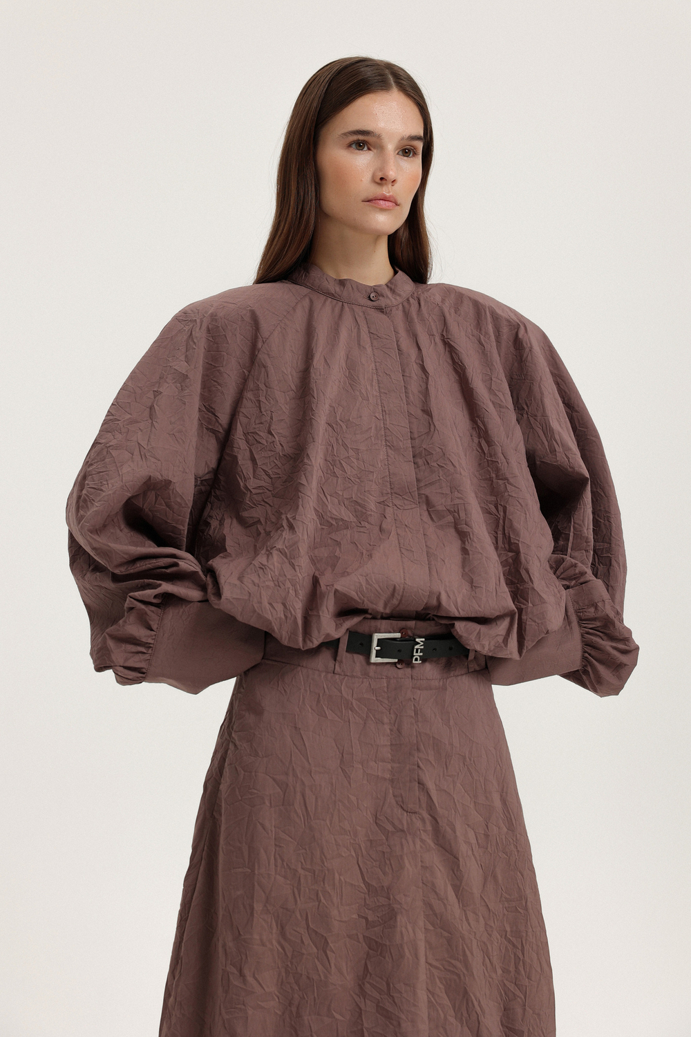 Рубашка из жатого хлопка