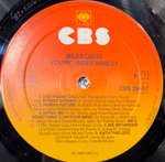 Виниловая пластинка Miles Davis ‎– You're Under Arrest LP