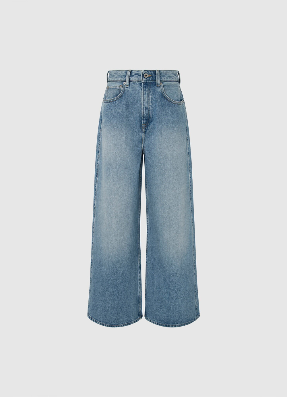 Джинсы с высокой посадкой и широким кроем - Jaimy Pepe Jeans