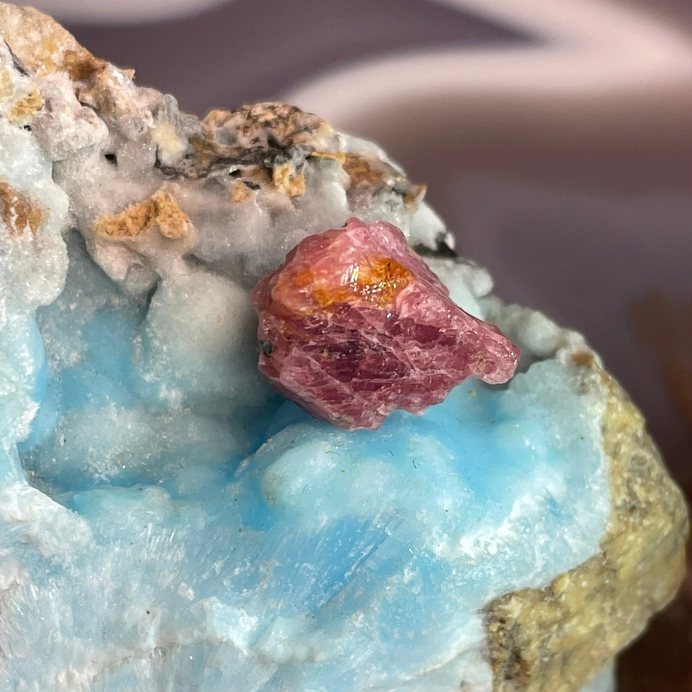 35893 Шпинель красная Необработанная 15мм