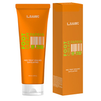 Отшелушивающий пилинг-крем для ног с экстрактом Папайи L.Sanic Med Treat Healing Exfoliating Foot Cream with Papaya Enzymes 100мл